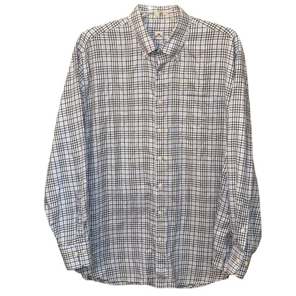 Peter Millar Other - Peter Millar Plaid Long Sleeve Button Down Dress Shirt Cotton‎ Size X Large